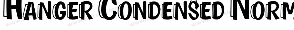 Hanger Condensed Normal字体转换